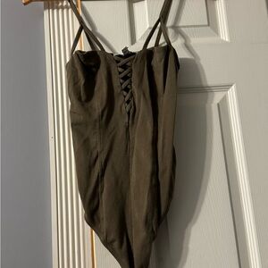 Olive Green One Piece body suit